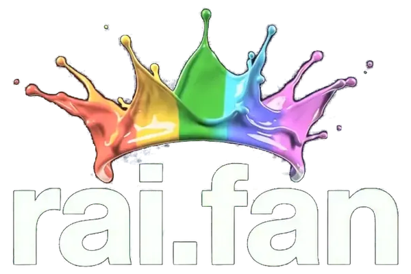 rai.fan — rainbow crown logo